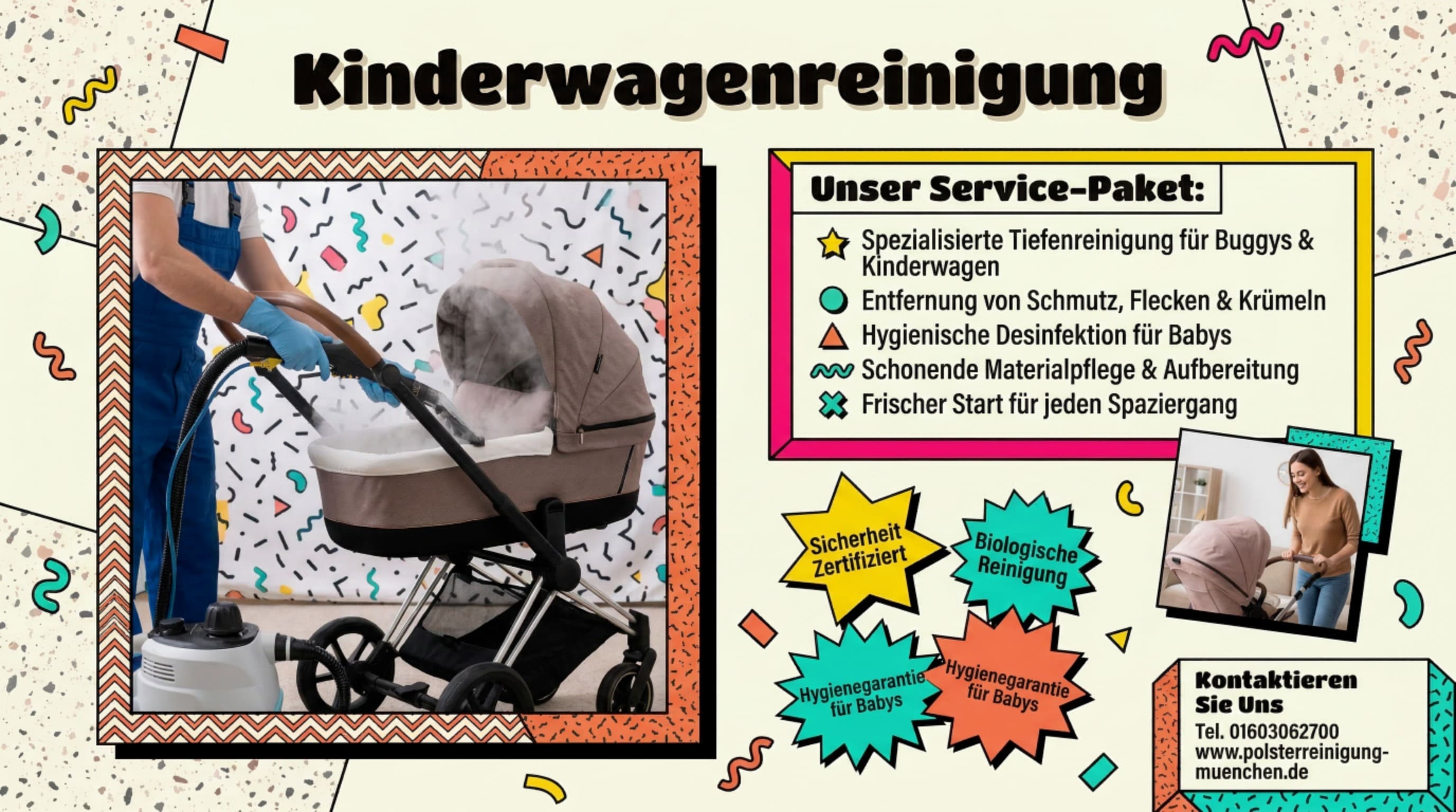 Kinderwagenreinigung